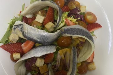 El Pintu Llaviana - Ensalada de sardinas marinadas y escabeche de verdures